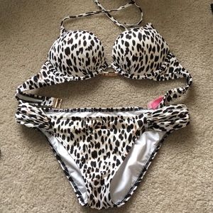 Victoria’s Secret bikini swim top 34a bottoms med